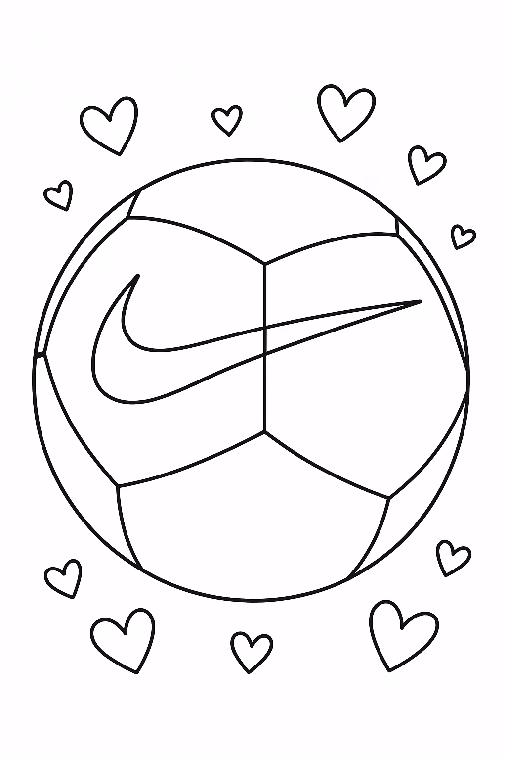 Bola para colorir — desenho para imprimir