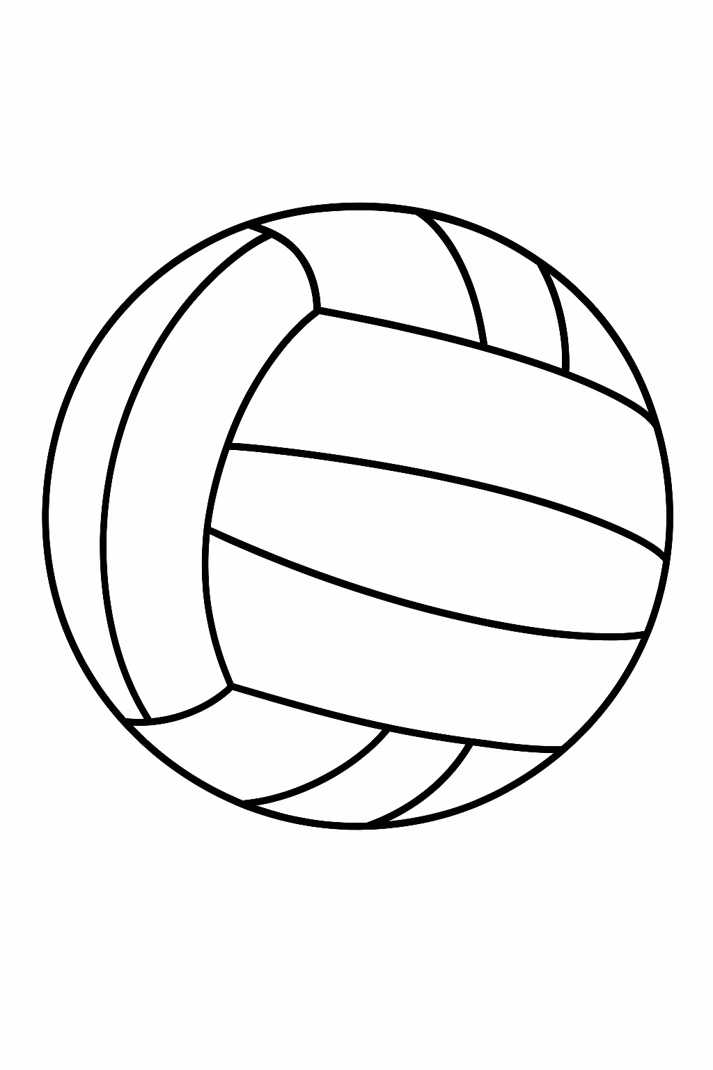 Bola para colorir — desenho para imprimir