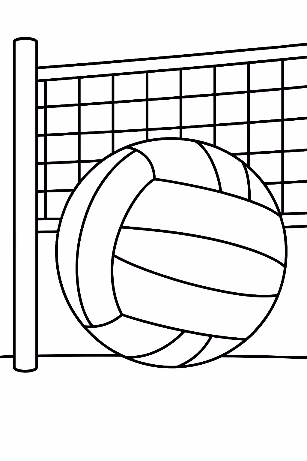 Bola para colorir — desenho para imprimir
