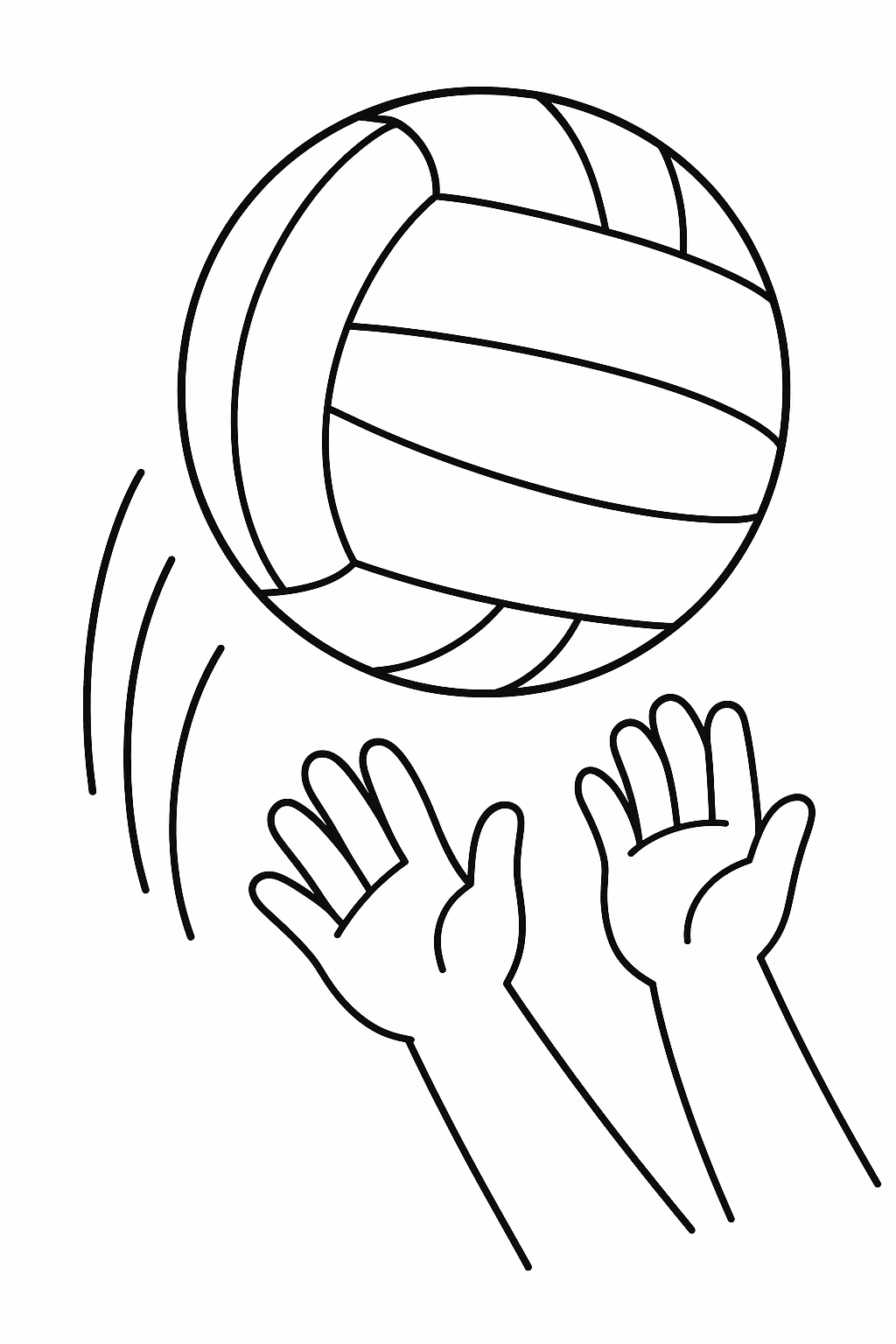 Bola para colorir — desenho para imprimir