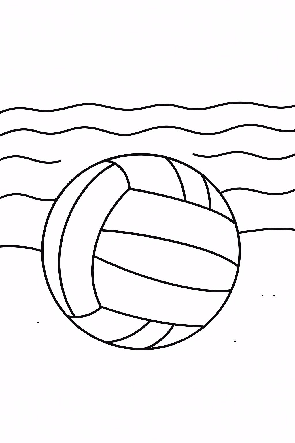 Bola para colorir — desenho para imprimir