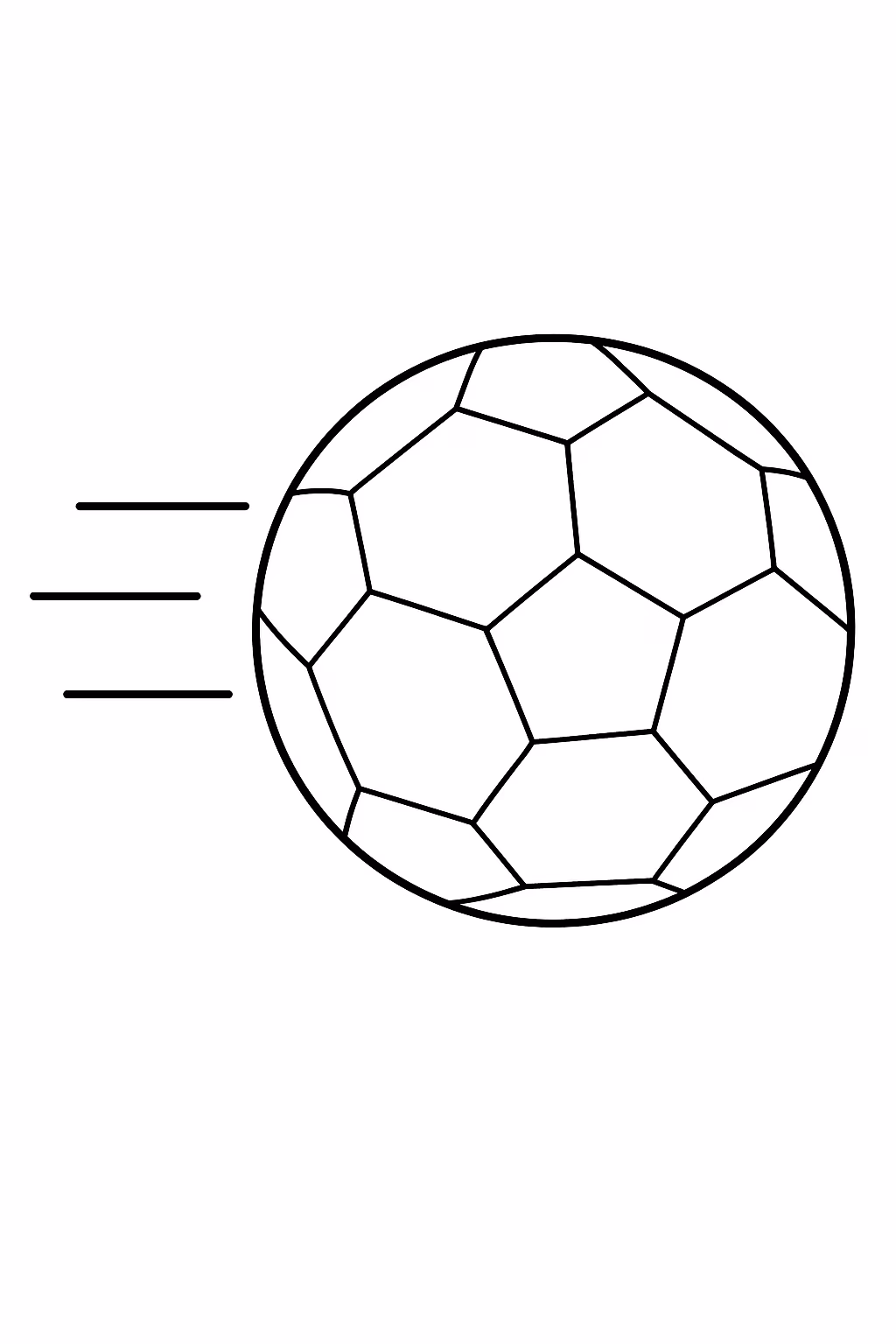 Bola para colorir — desenho para imprimir
