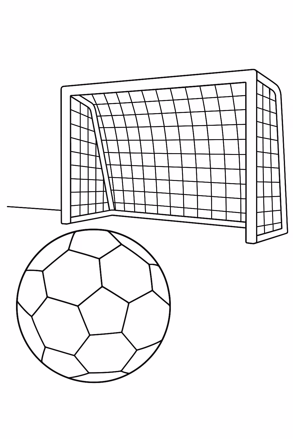 Bola para colorir — desenho para imprimir