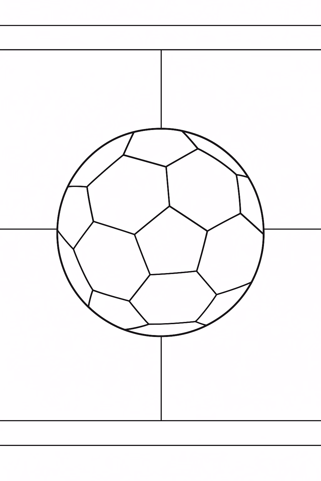 Bola para colorir — desenho para imprimir