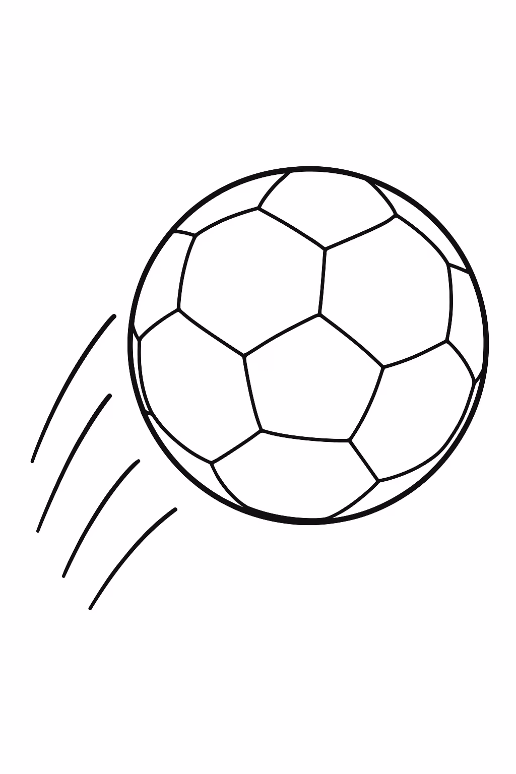 Bola para colorir — desenho para imprimir