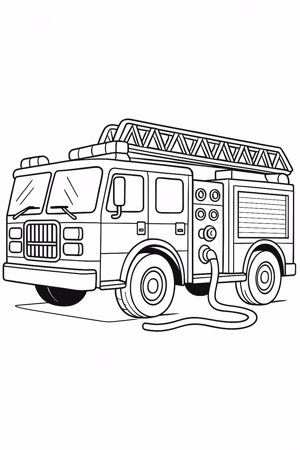 Caminhao para colorir — desenho para imprimir