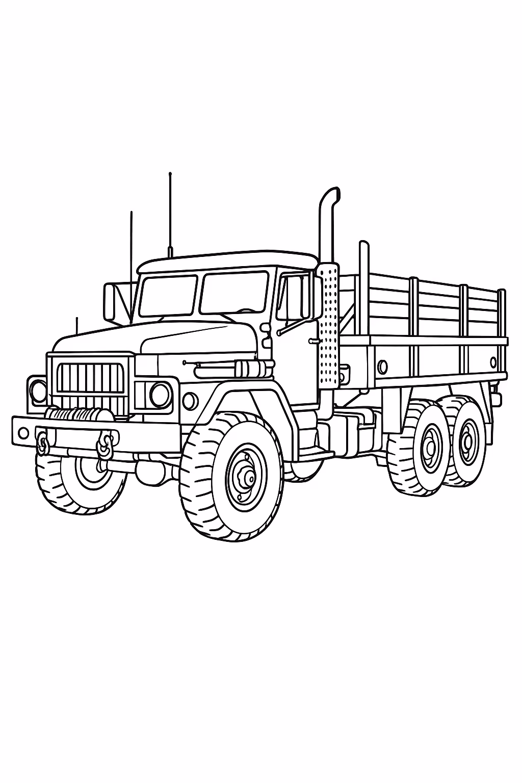 Caminhao para colorir — desenho para imprimir