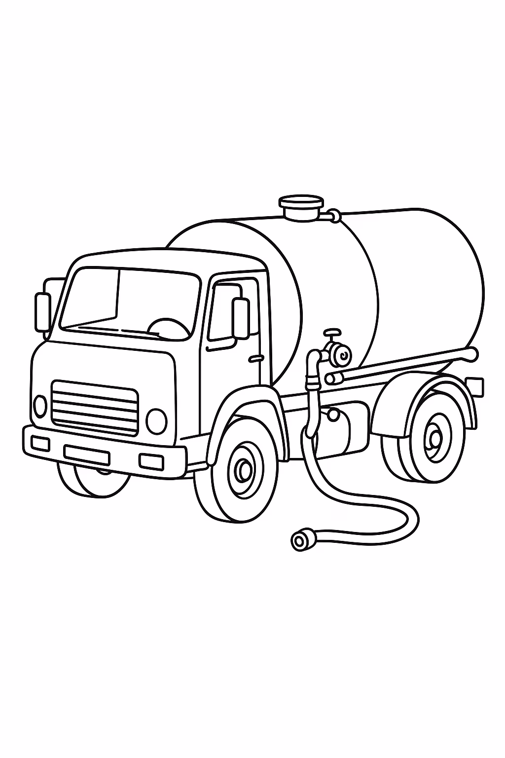 Caminhao para colorir — desenho para imprimir