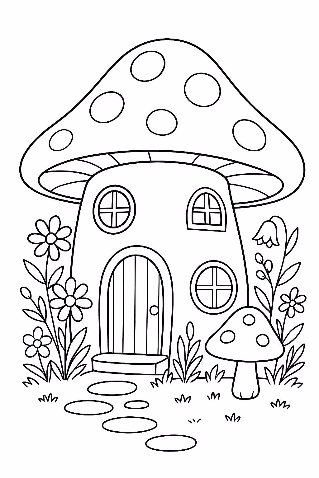 Casa para colorir — desenho para imprimir