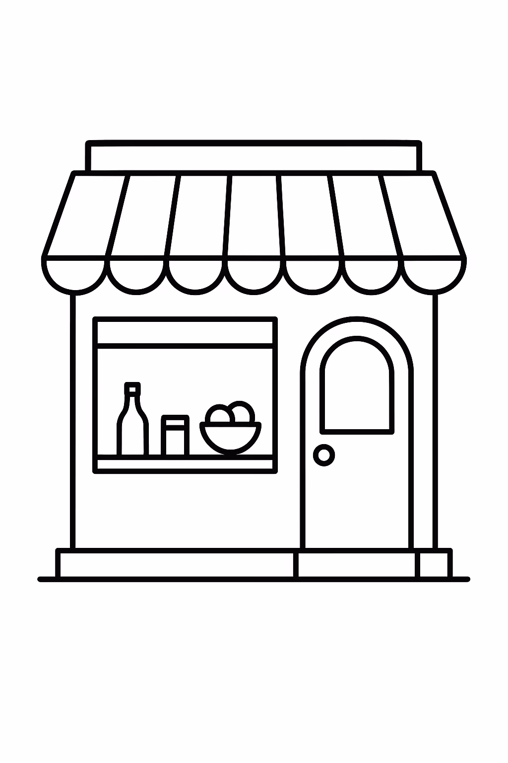 Casa para colorir — desenho para imprimir