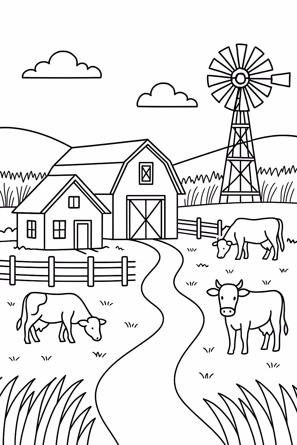 Casa para colorir — desenho para imprimir