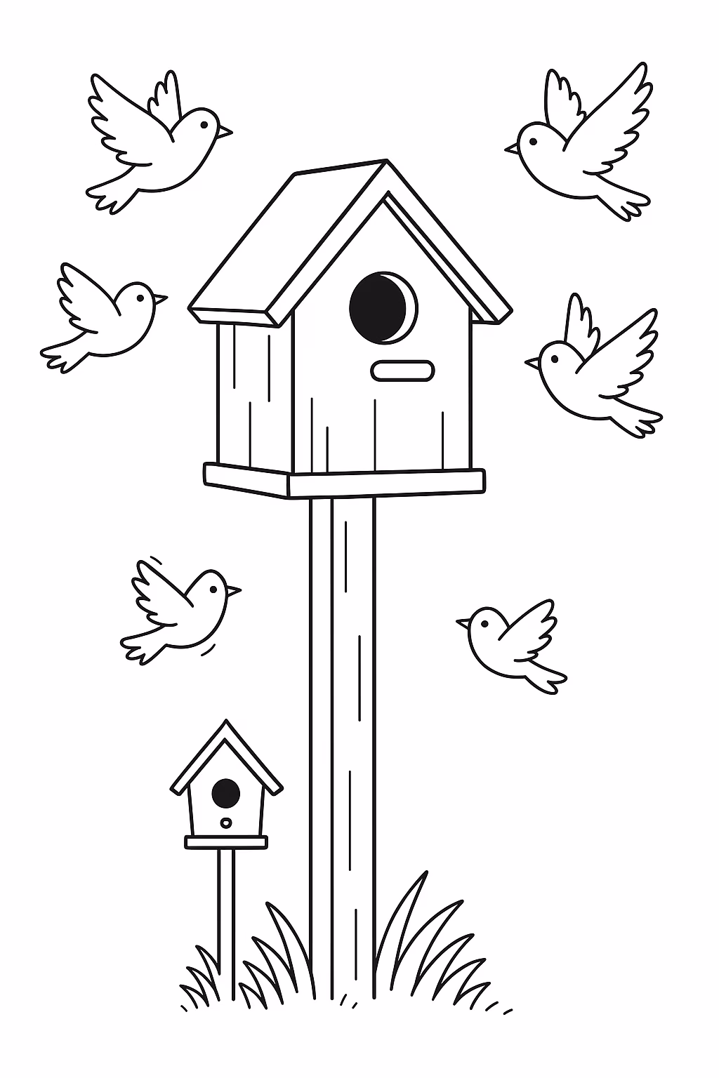 Casa para colorir — desenho para imprimir