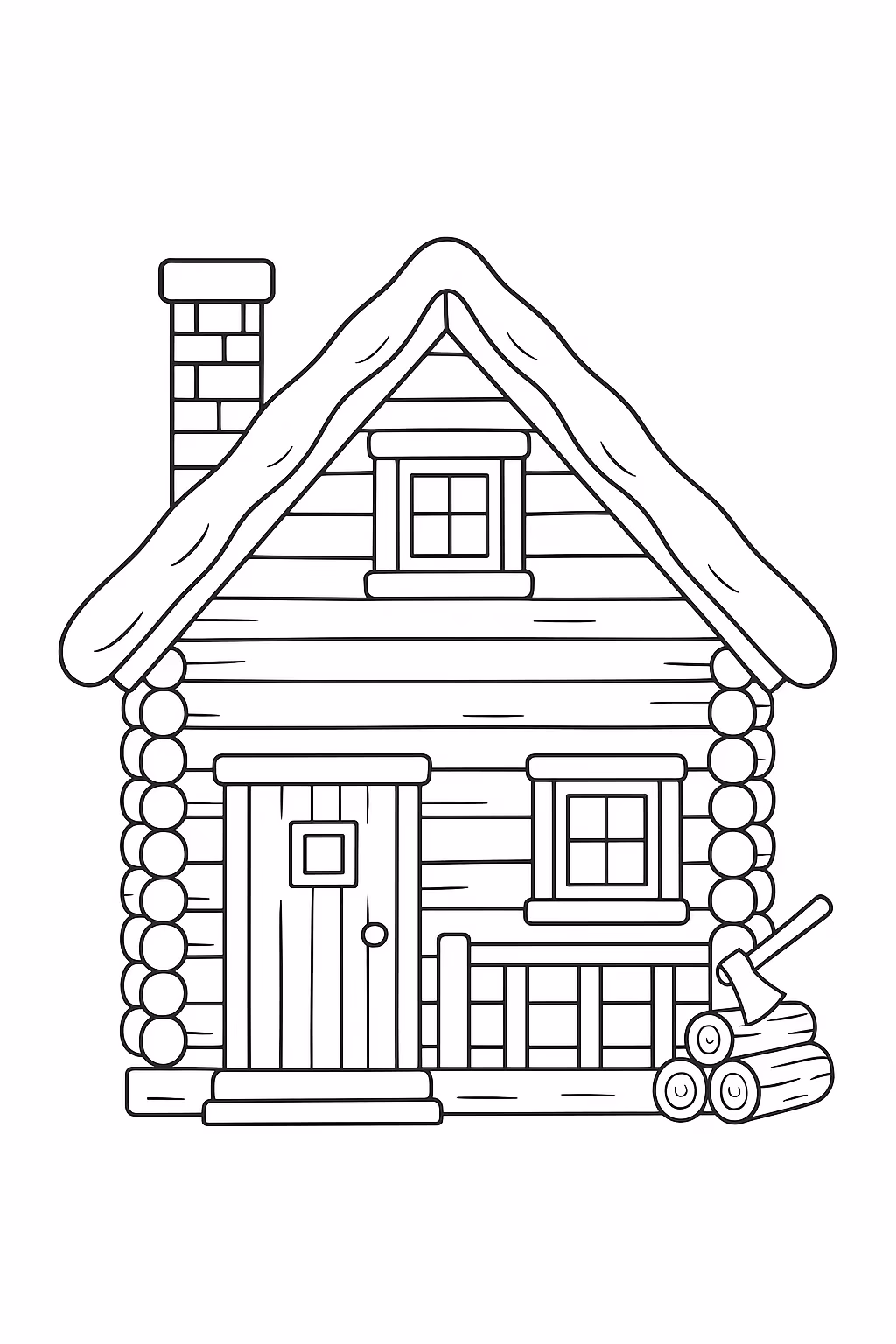 Casa para colorir — desenho para imprimir