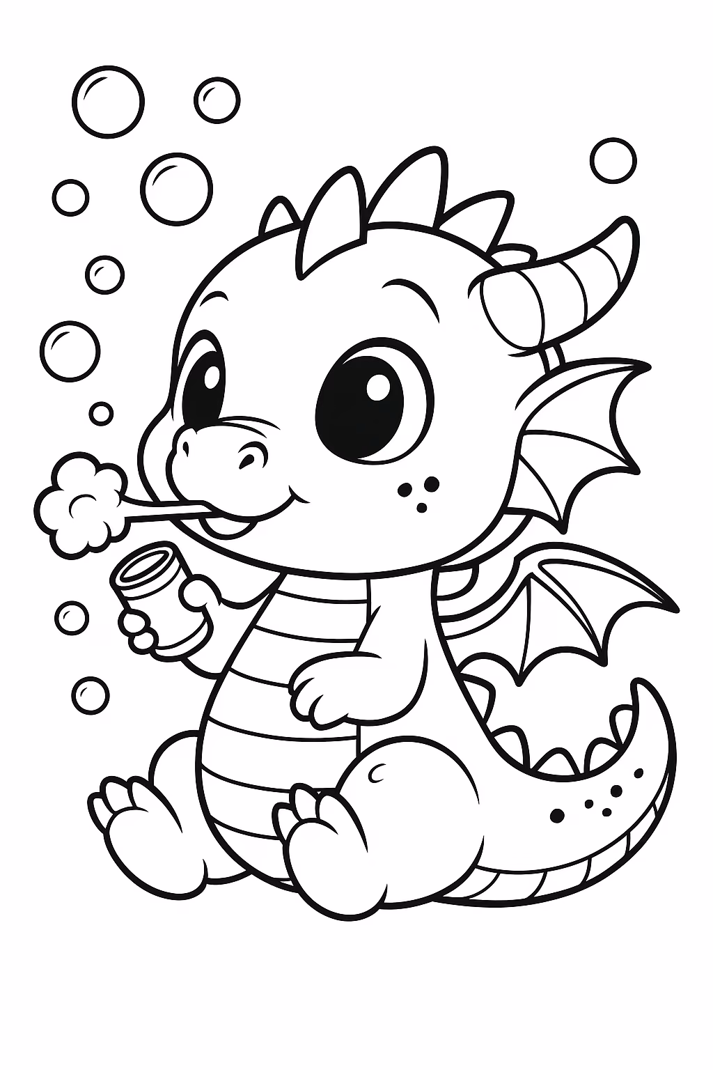 Dragao para colorir — desenho para imprimir