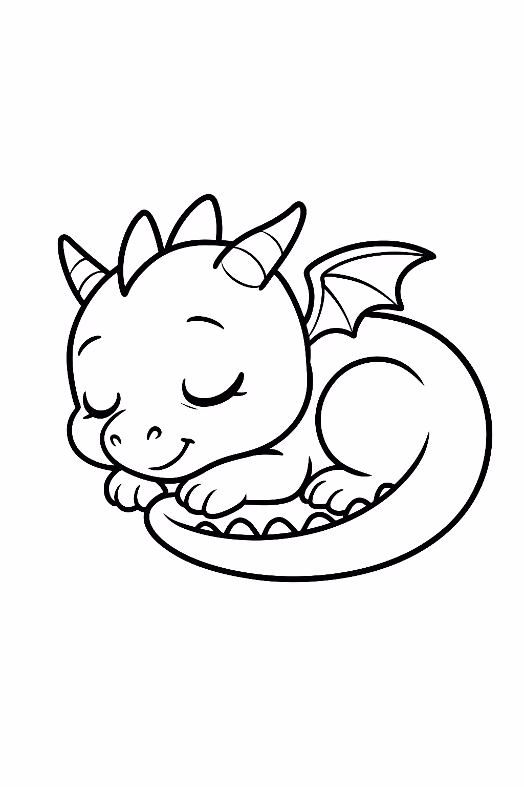 Dragao para colorir — desenho para imprimir