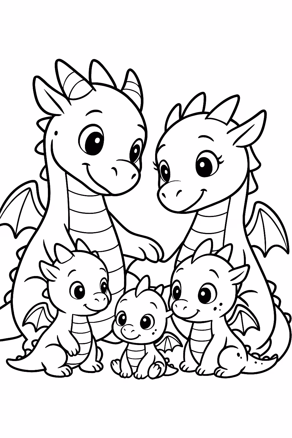 Dragao para colorir — desenho para imprimir