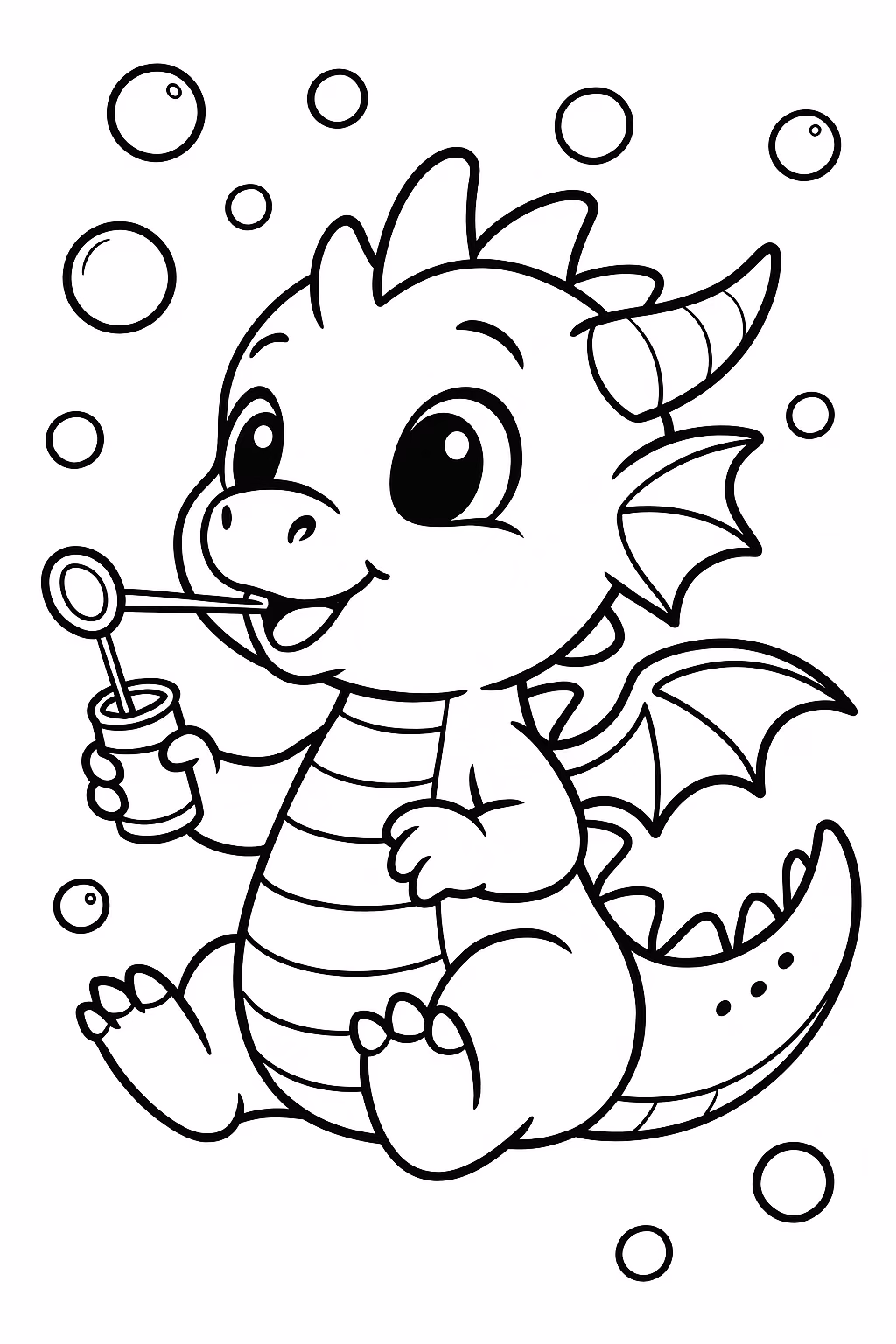 Dragao para colorir — desenho para imprimir