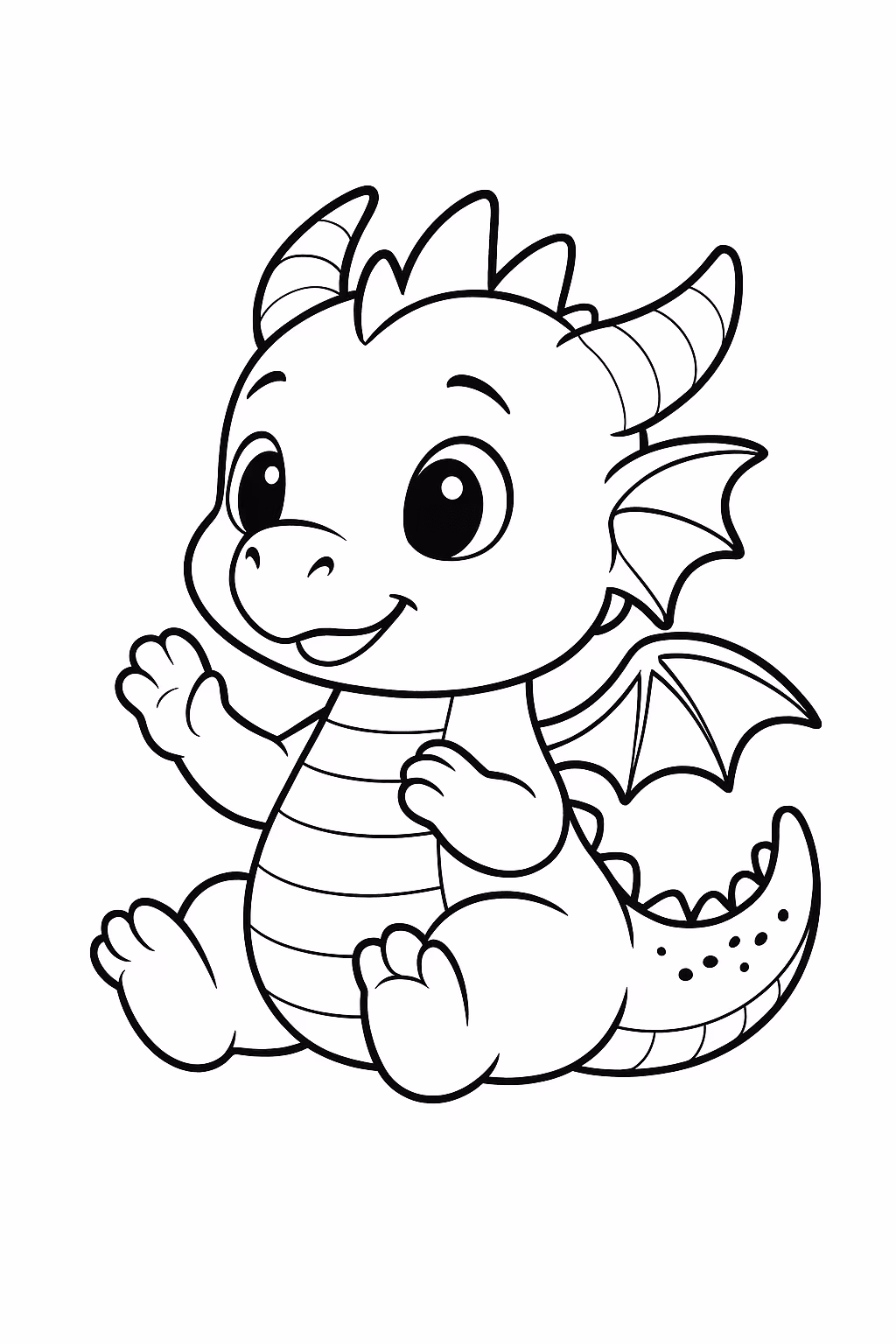 Dragao para colorir — desenho para imprimir