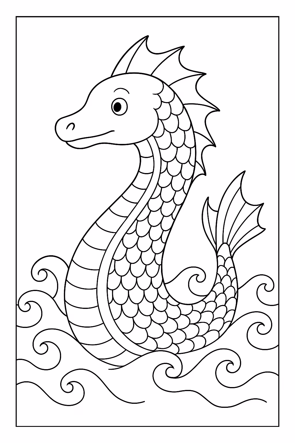 Dragao para colorir — desenho para imprimir