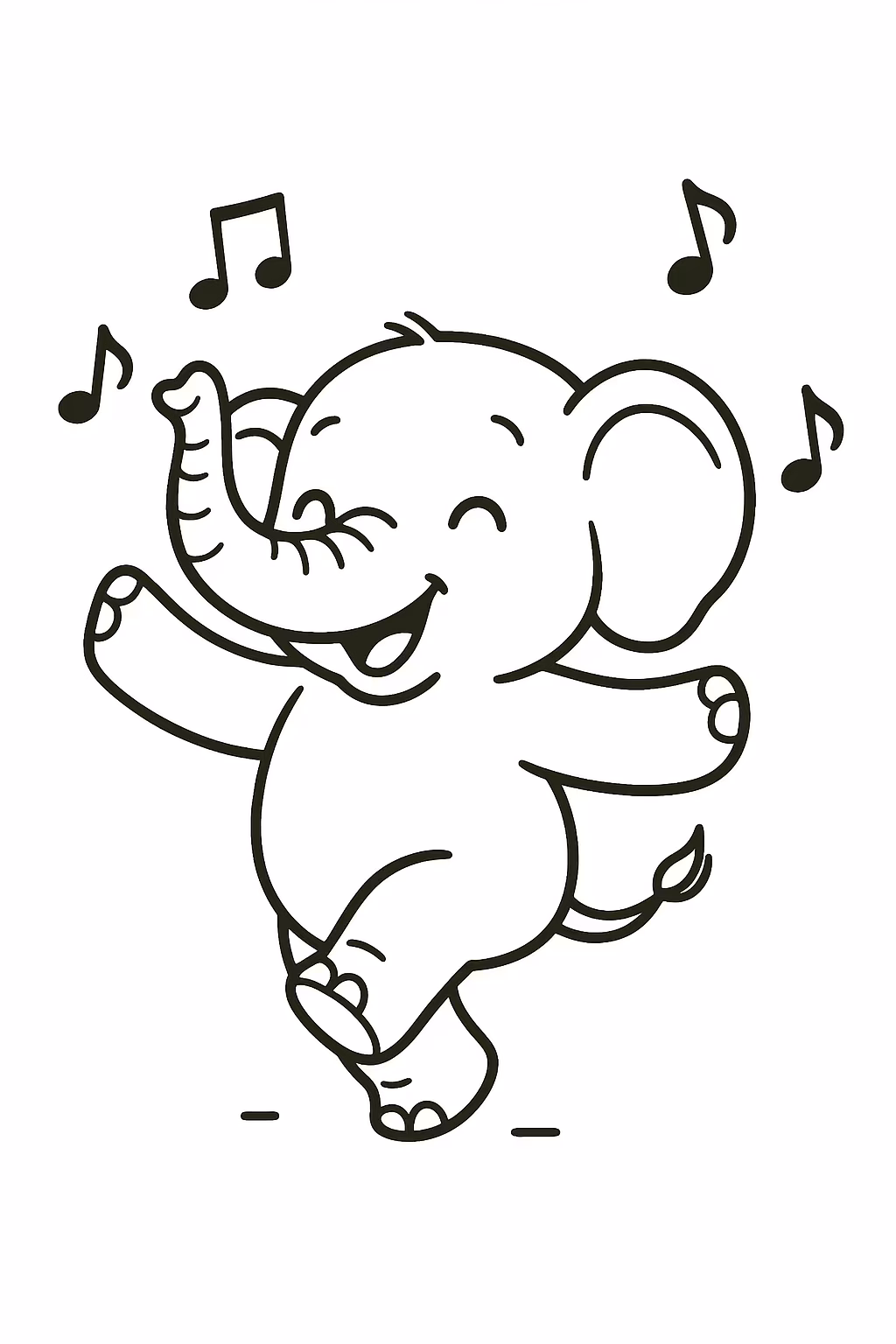 Elefante para colorir — desenho para imprimir