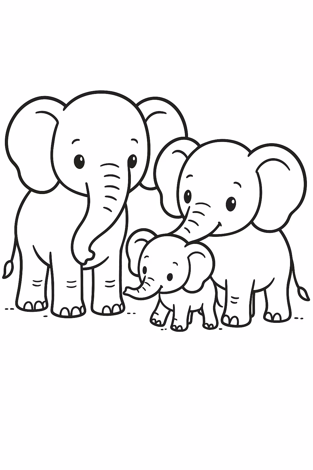 Elefante para colorir — desenho para imprimir