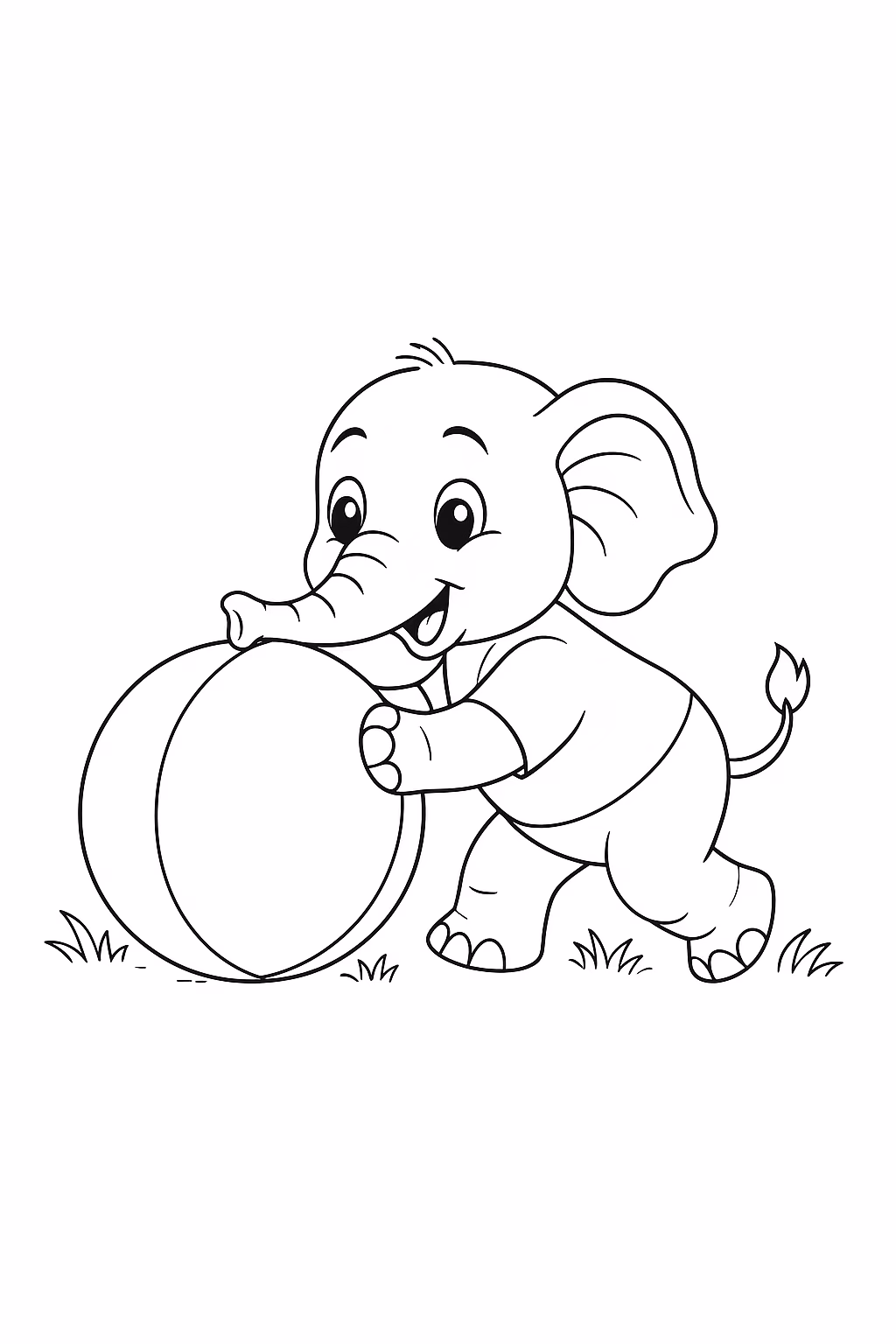 Elefante para colorir — desenho para imprimir