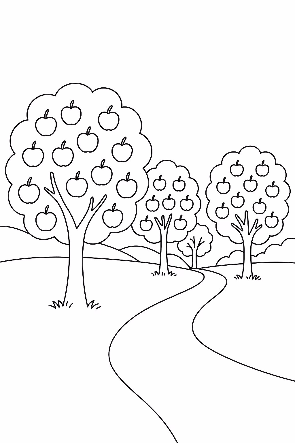 Fazenda maca min para colorir — desenho para imprimir