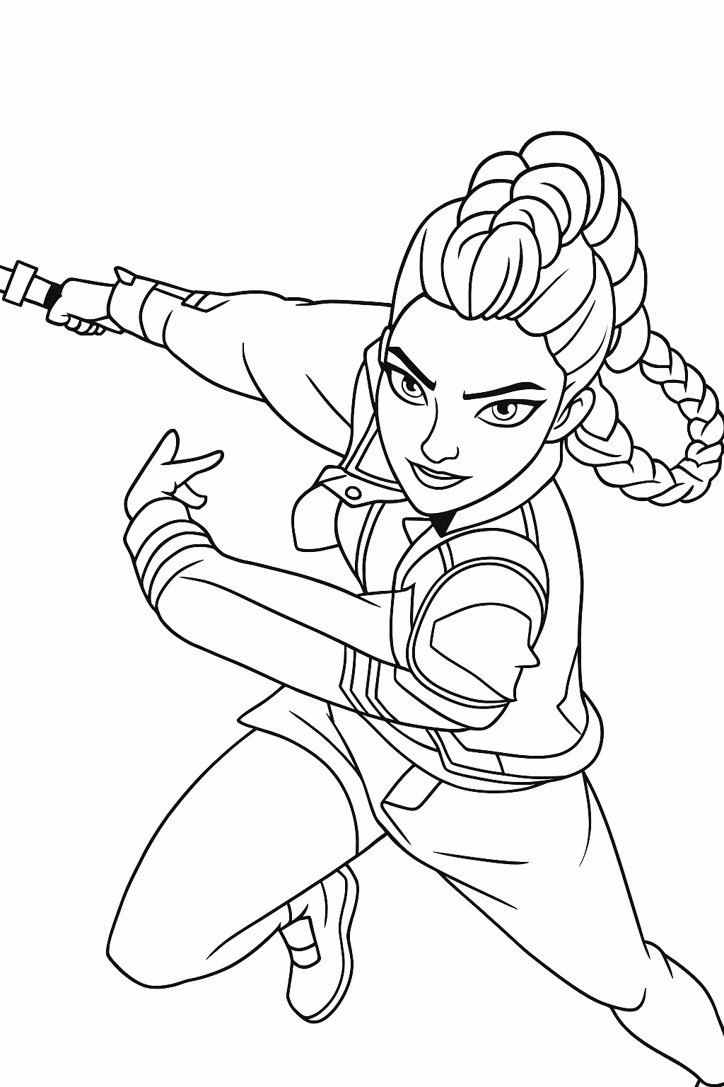 Guerreiras do kpop para colorir — desenho para imprimir