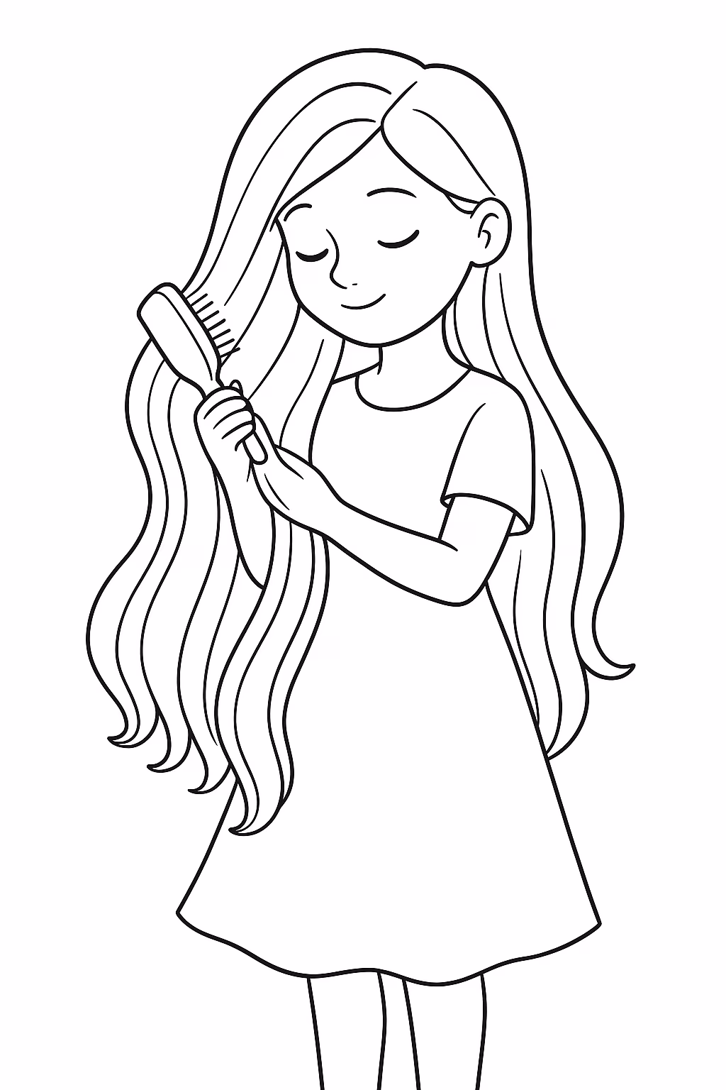 Desenhos de Cabelos Longos