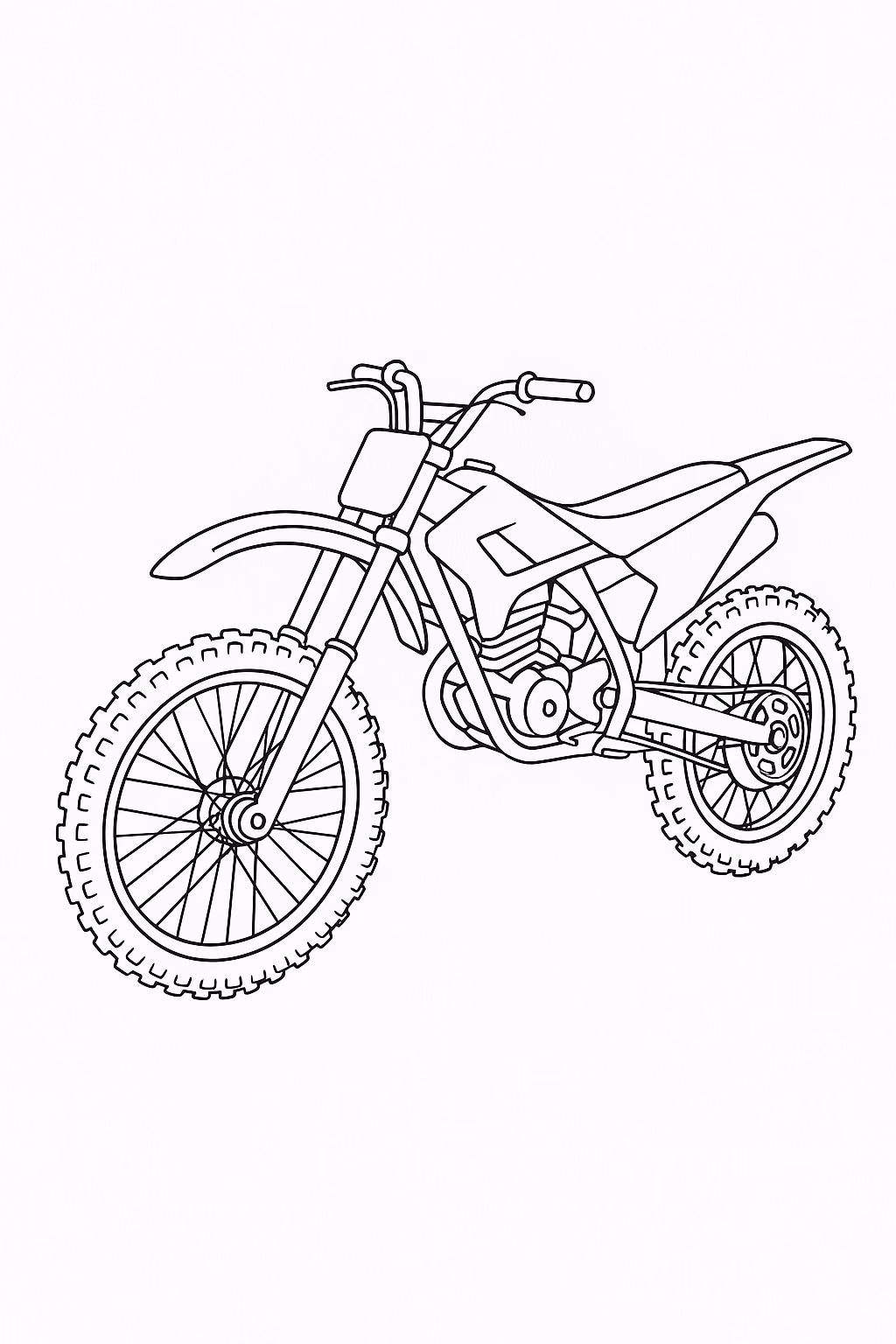 Moto para colorir — desenho para imprimir