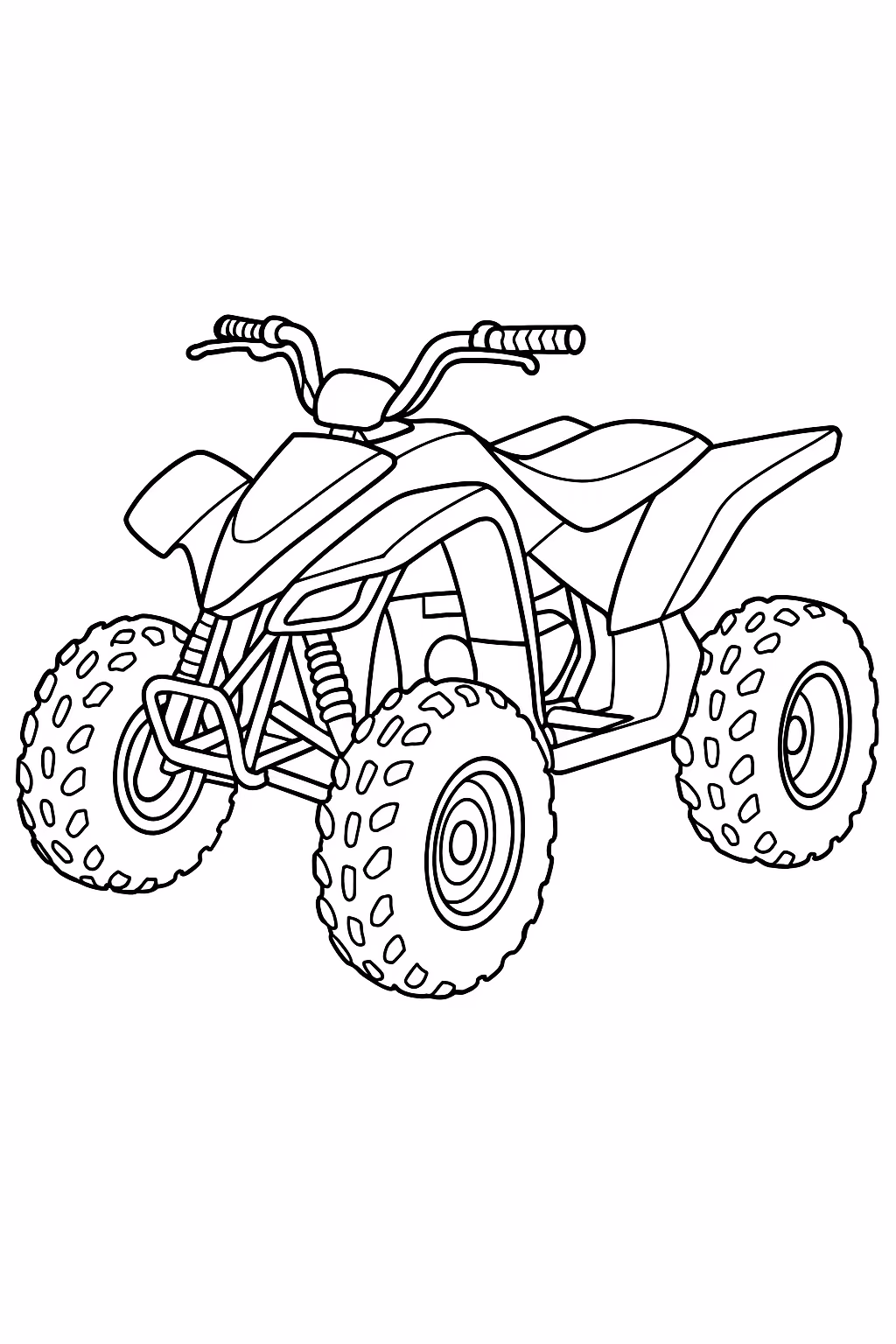 Moto para colorir — desenho para imprimir