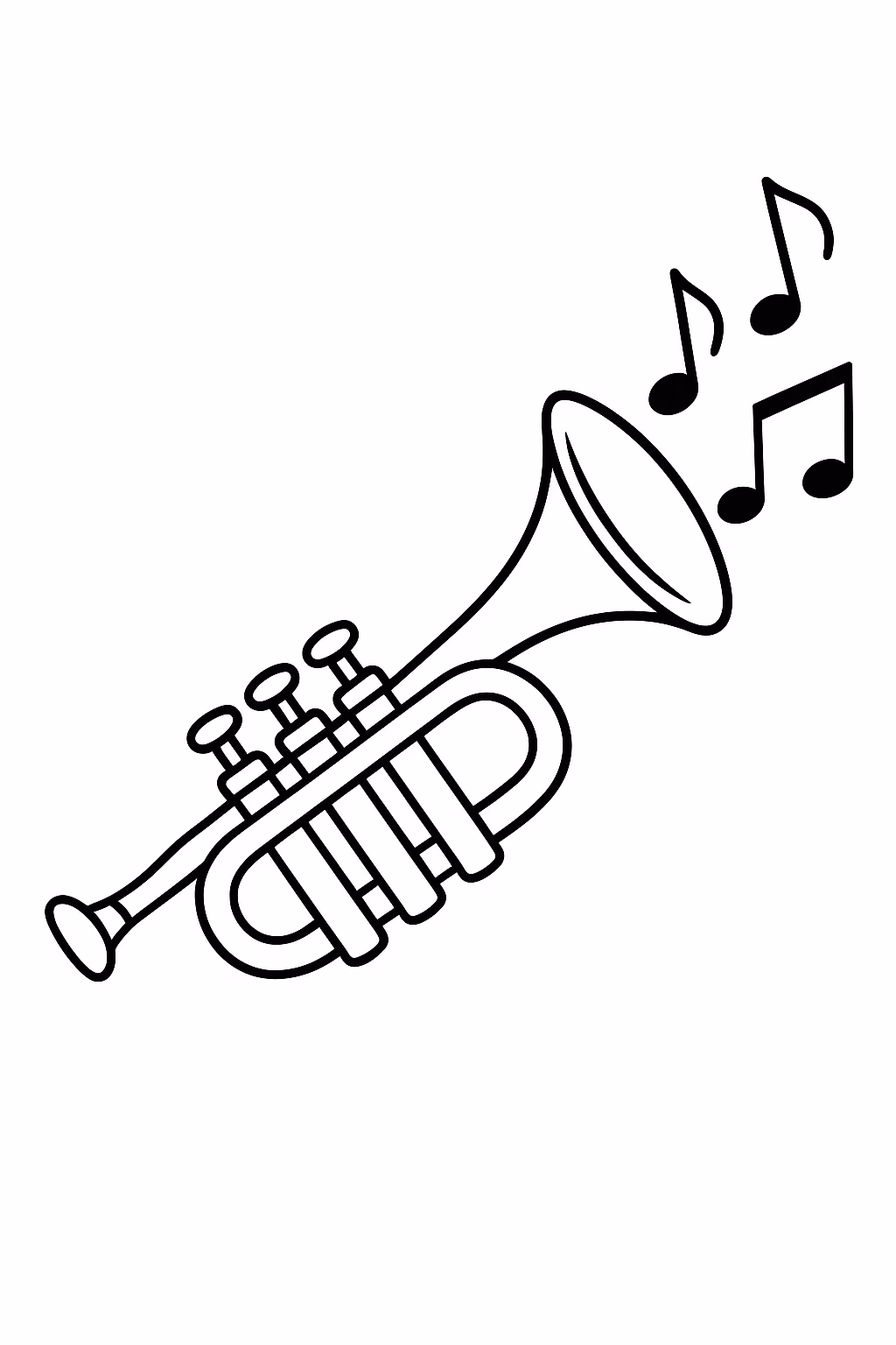 Musica para colorir — desenho para imprimir