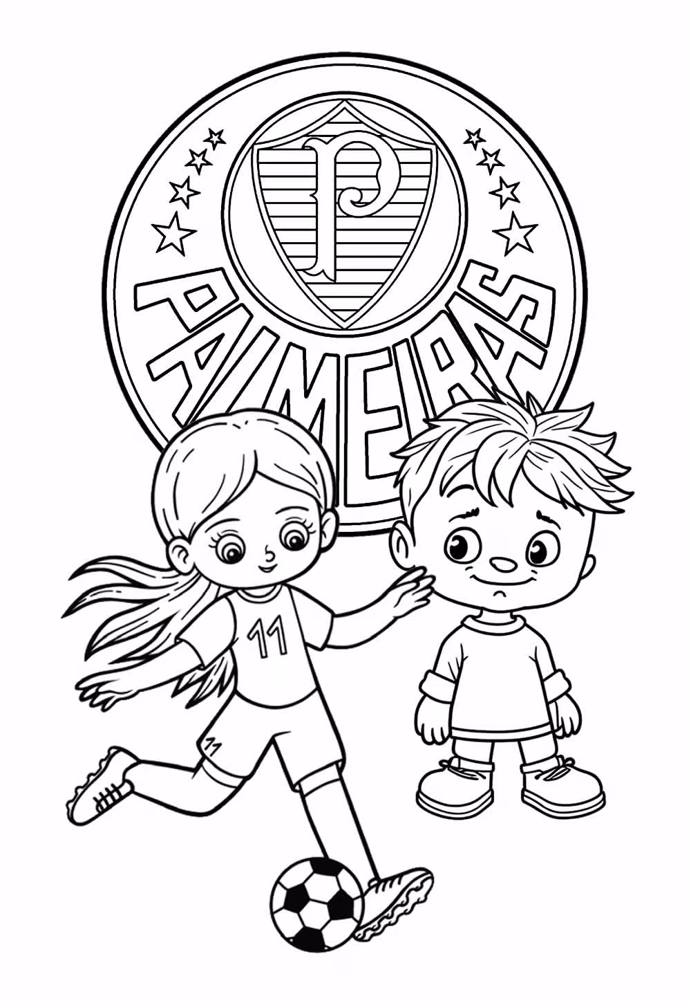 Palmeiras para colorir — desenho para imprimir