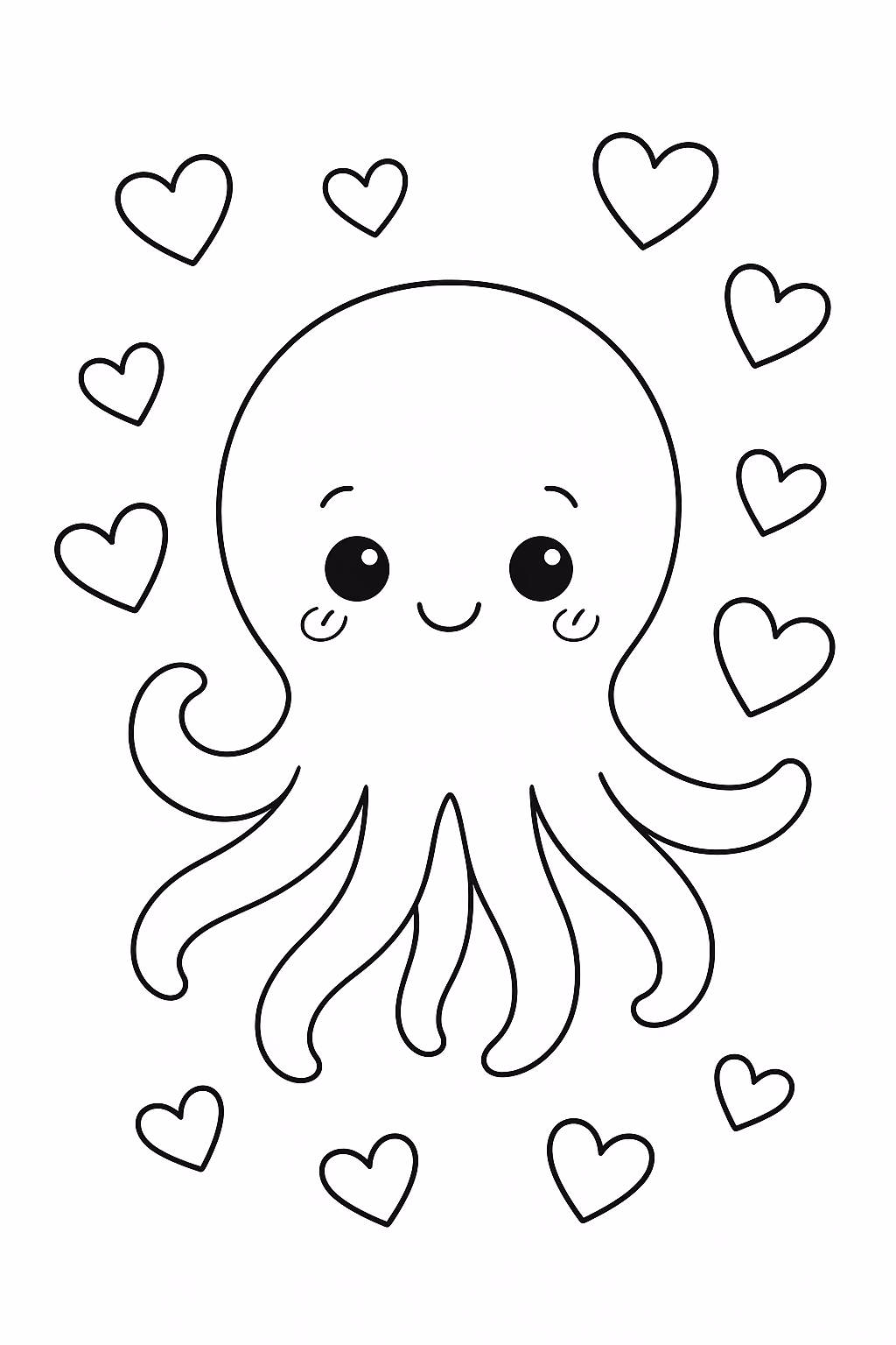 Polvo para colorir — desenho para imprimir
