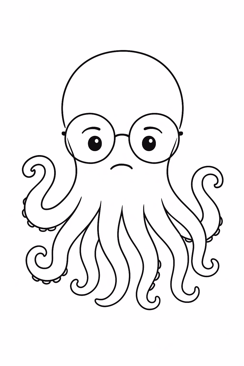 Polvo para colorir — desenho para imprimir