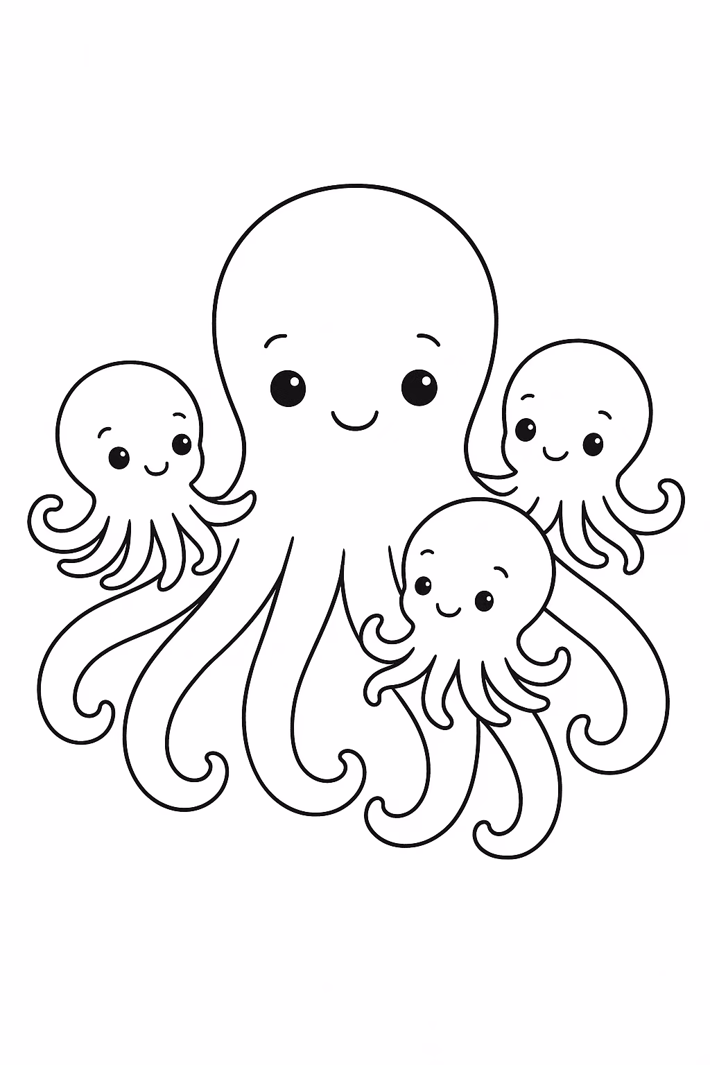 Polvo para colorir — desenho para imprimir