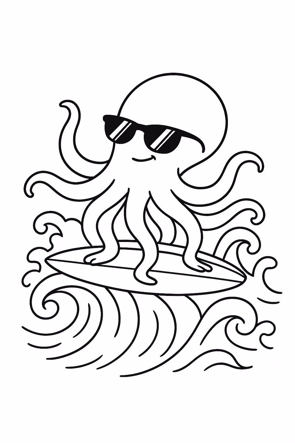 Polvo para colorir — desenho para imprimir