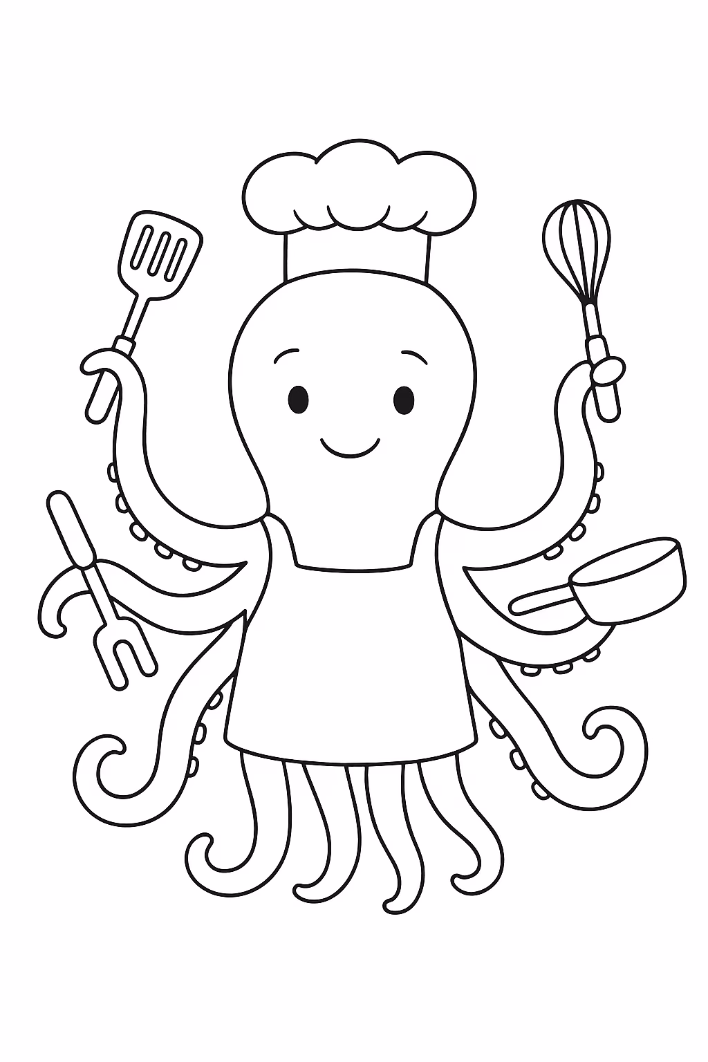 Polvo para colorir — desenho para imprimir