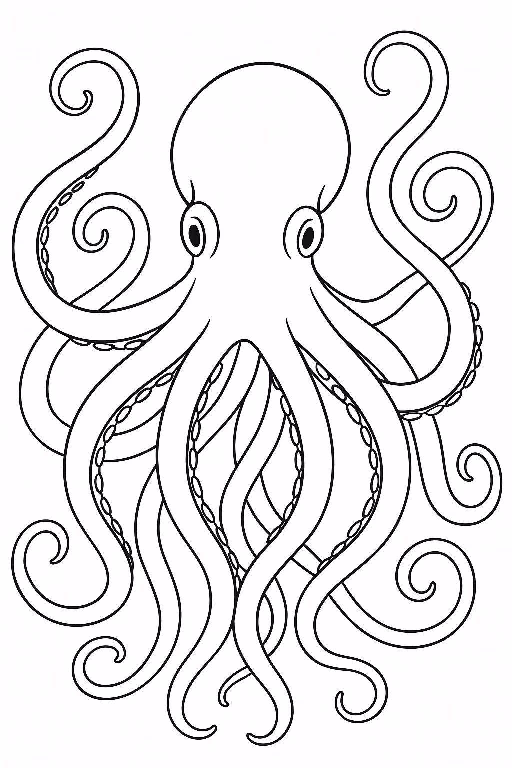 Polvo para colorir — desenho para imprimir