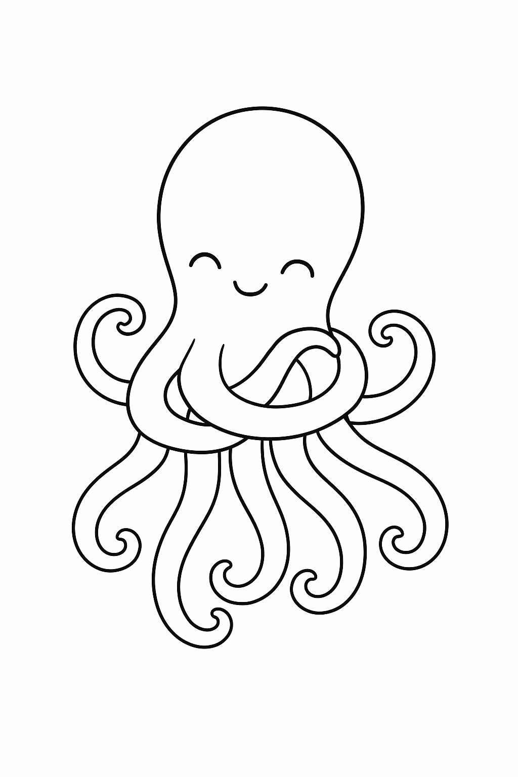 Polvo para colorir — desenho para imprimir