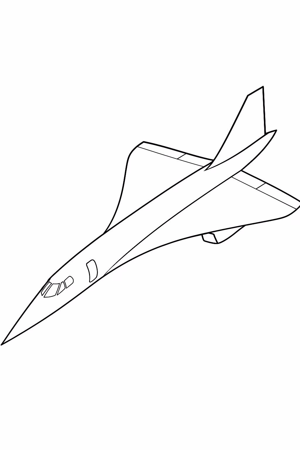 Aviao para colorir — desenho para imprimir