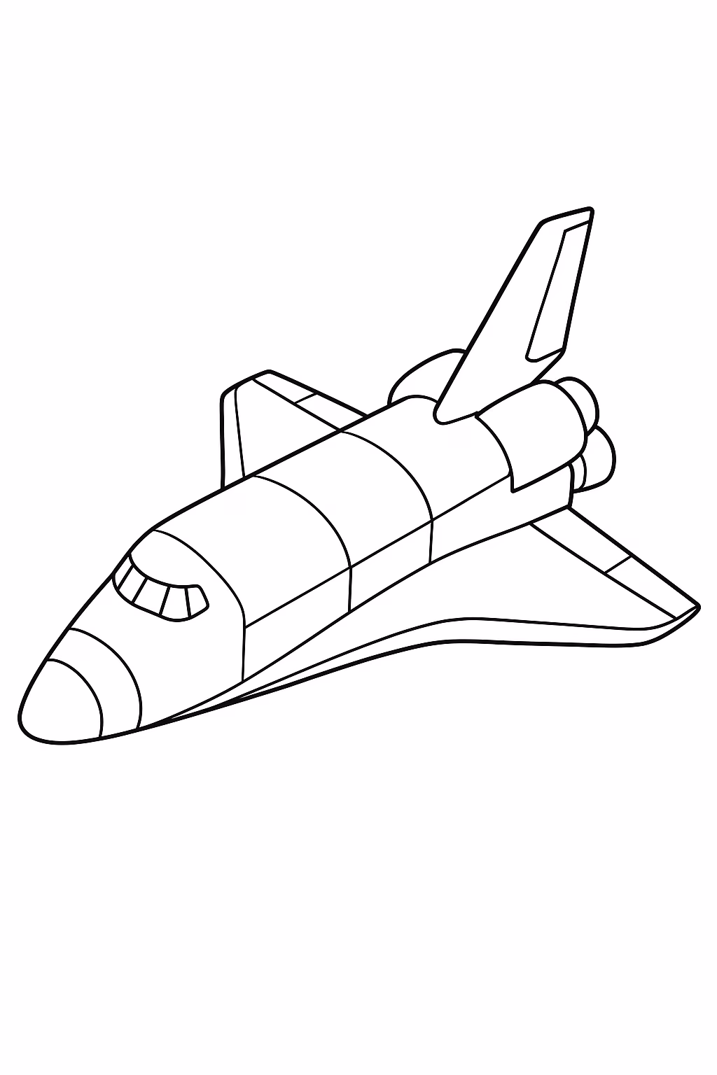 Aviao para colorir — desenho para imprimir