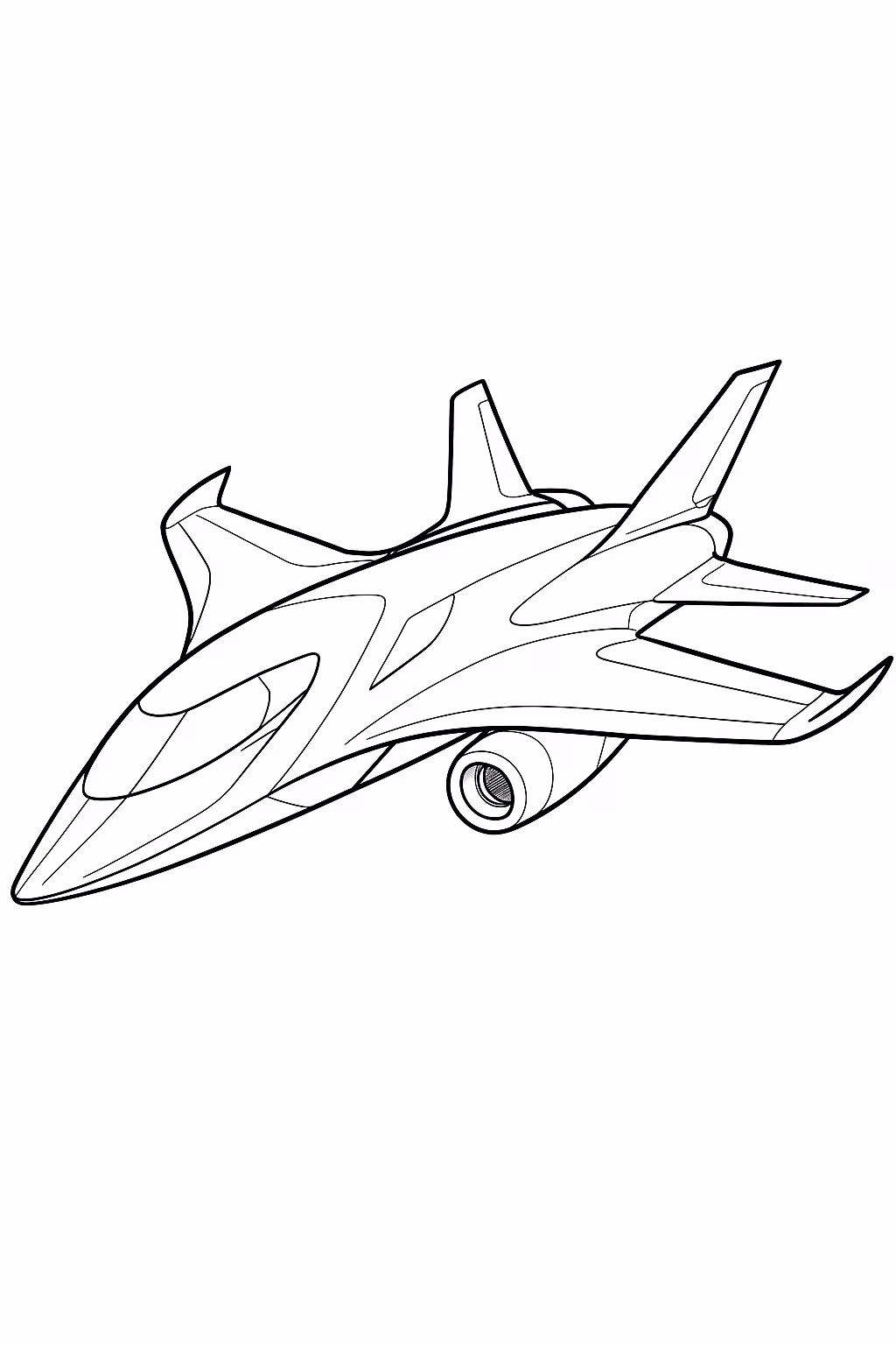 Aviao para colorir — desenho para imprimir