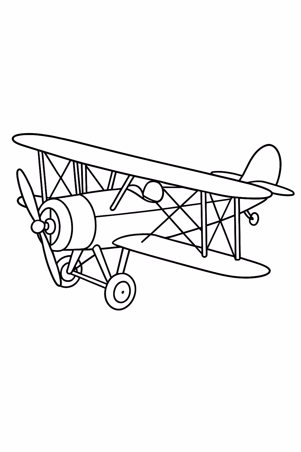 Aviao para colorir — desenho para imprimir