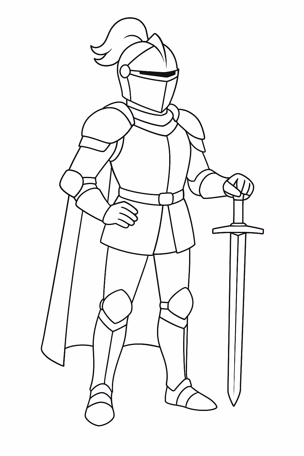 Principe para colorir — desenho para imprimir