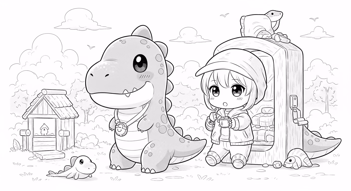 Dinossauro para colorir — desenho para imprimir