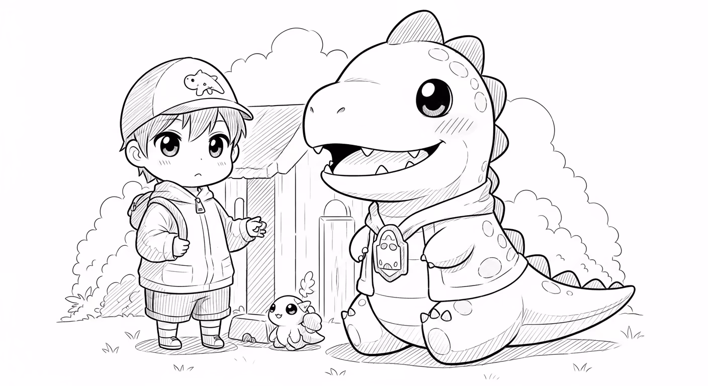 Dinossauro para colorir — desenho para imprimir