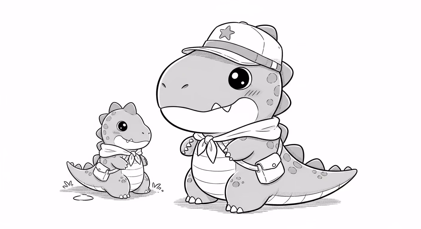 Dinossauro para colorir — desenho para imprimir