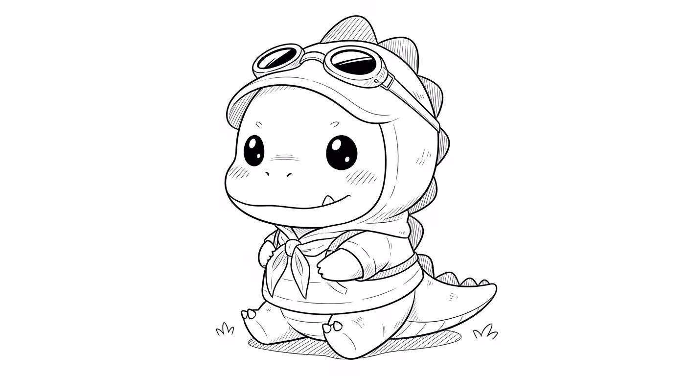 Dinossauro para colorir — desenho para imprimir