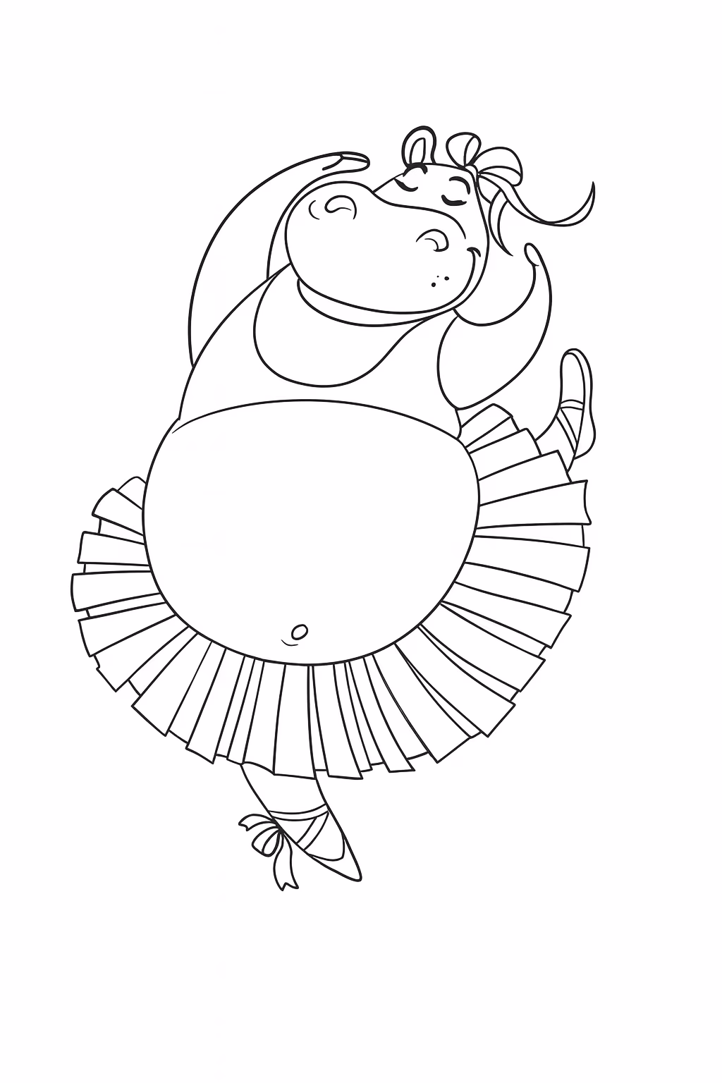 Hipopotamo para colorir — desenho para imprimir